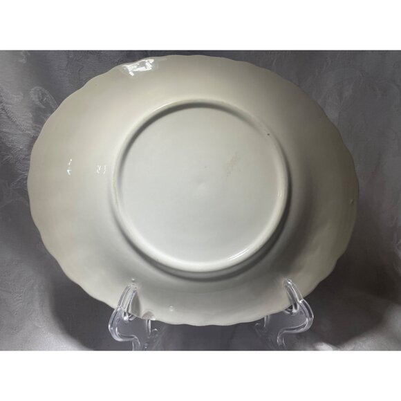 Hand Painted Blue Ridge Cherry Bounce Oval Platter Southern Potteries 11.5" - Picture 3 of 5